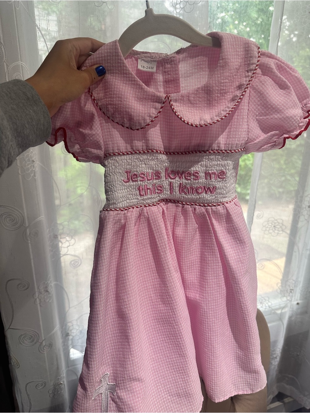 Vintage Toddler dress “Jesus loves me this I know”
